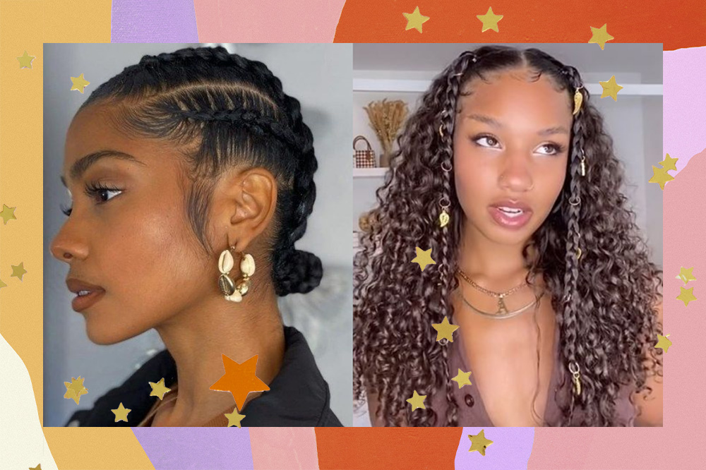 penteados afros com tranças para o dia a dia