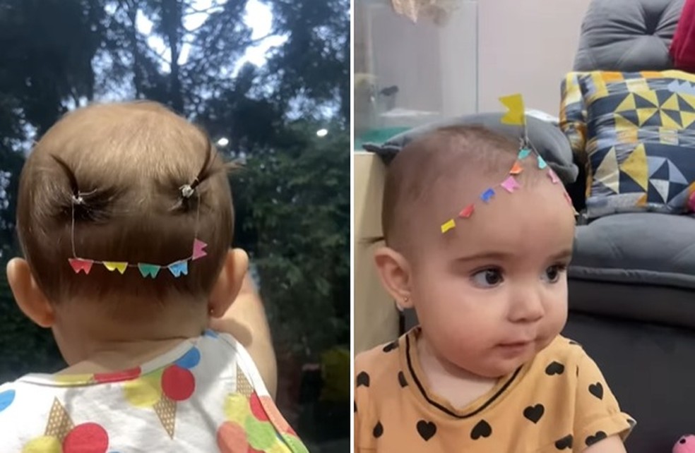 penteados fáceis para bebês