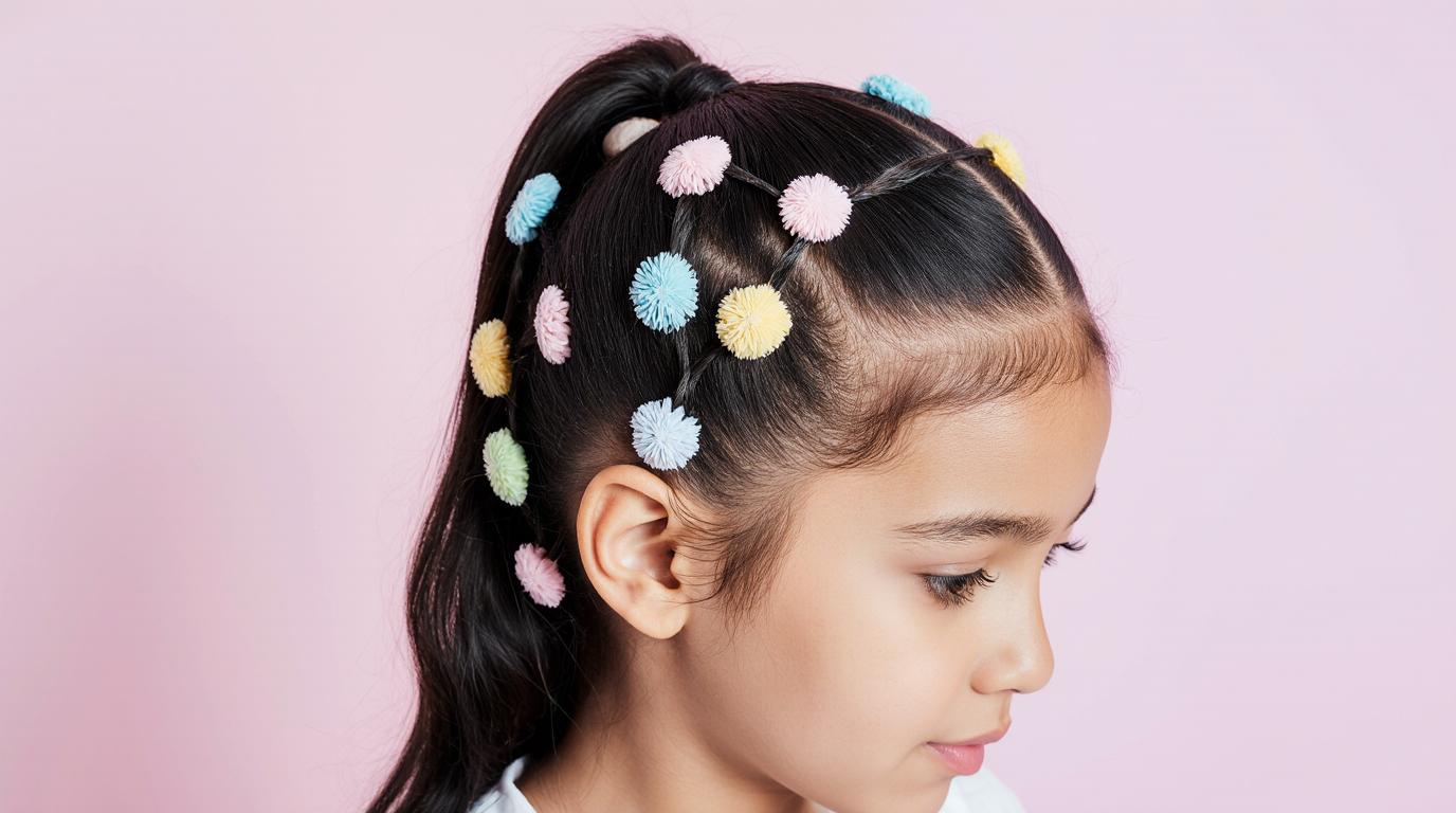 penteados para cabelo cacheado de criança