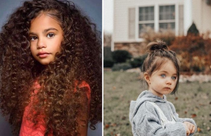 penteados com elásticos coloridos para meninas