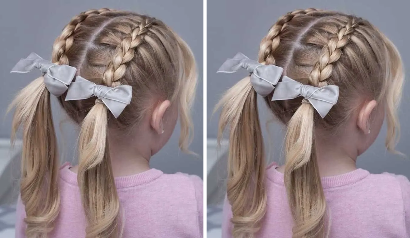 penteados para bebês bonitos