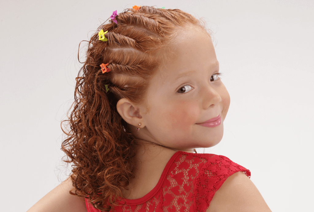 penteados para crianças com pouco cabelo