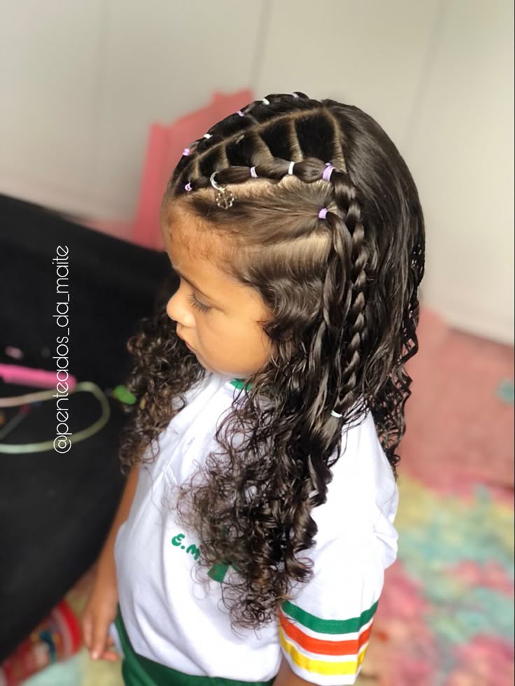 penteados bonitos para festa infantil