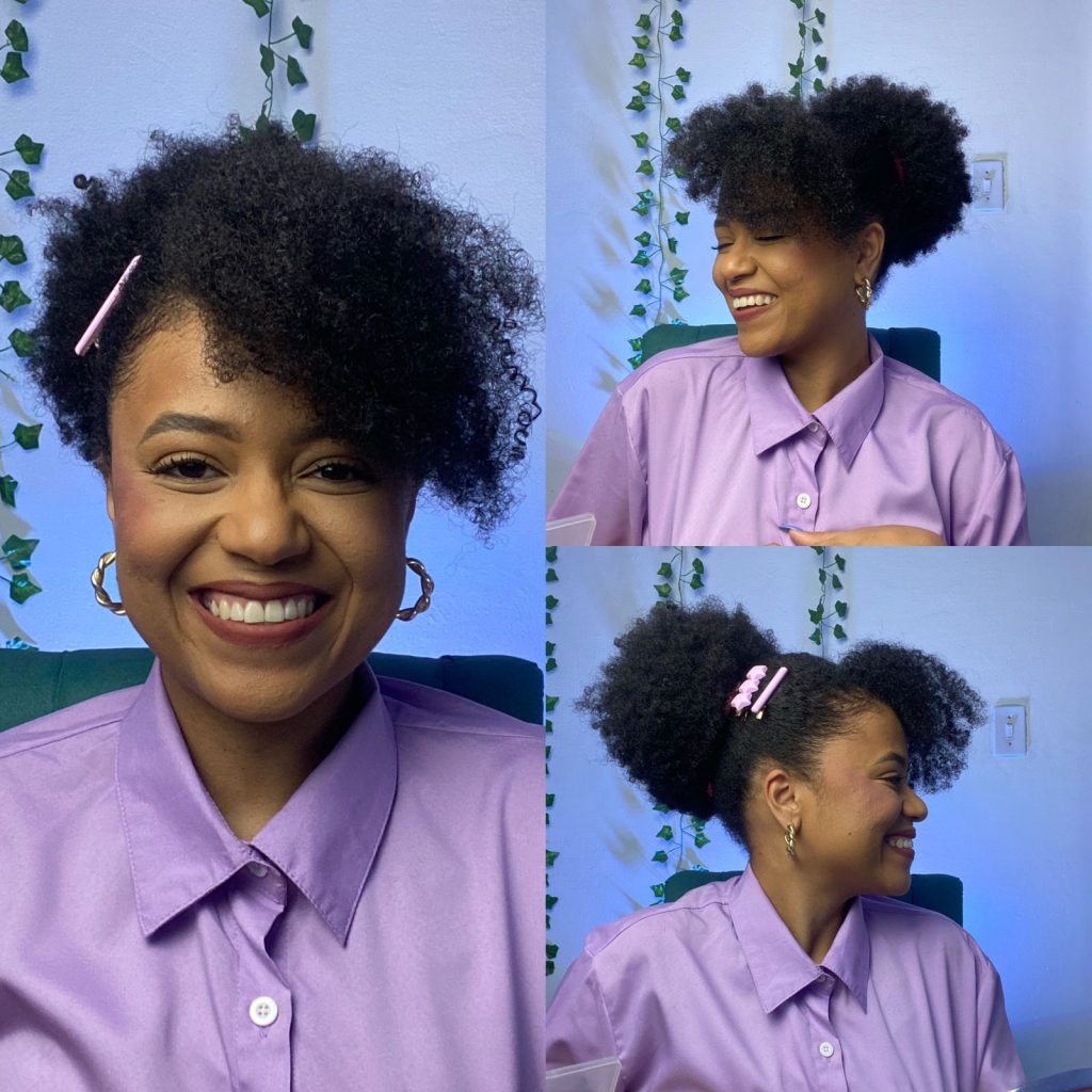 penteados para festas cabelo crespo
