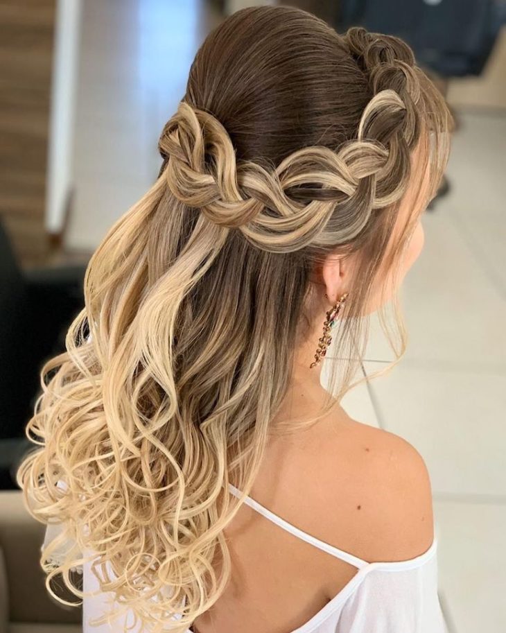 penteados fáceis cabelo longo