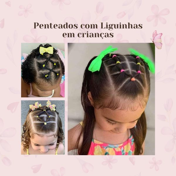 penteados com elástico para cabelo liso