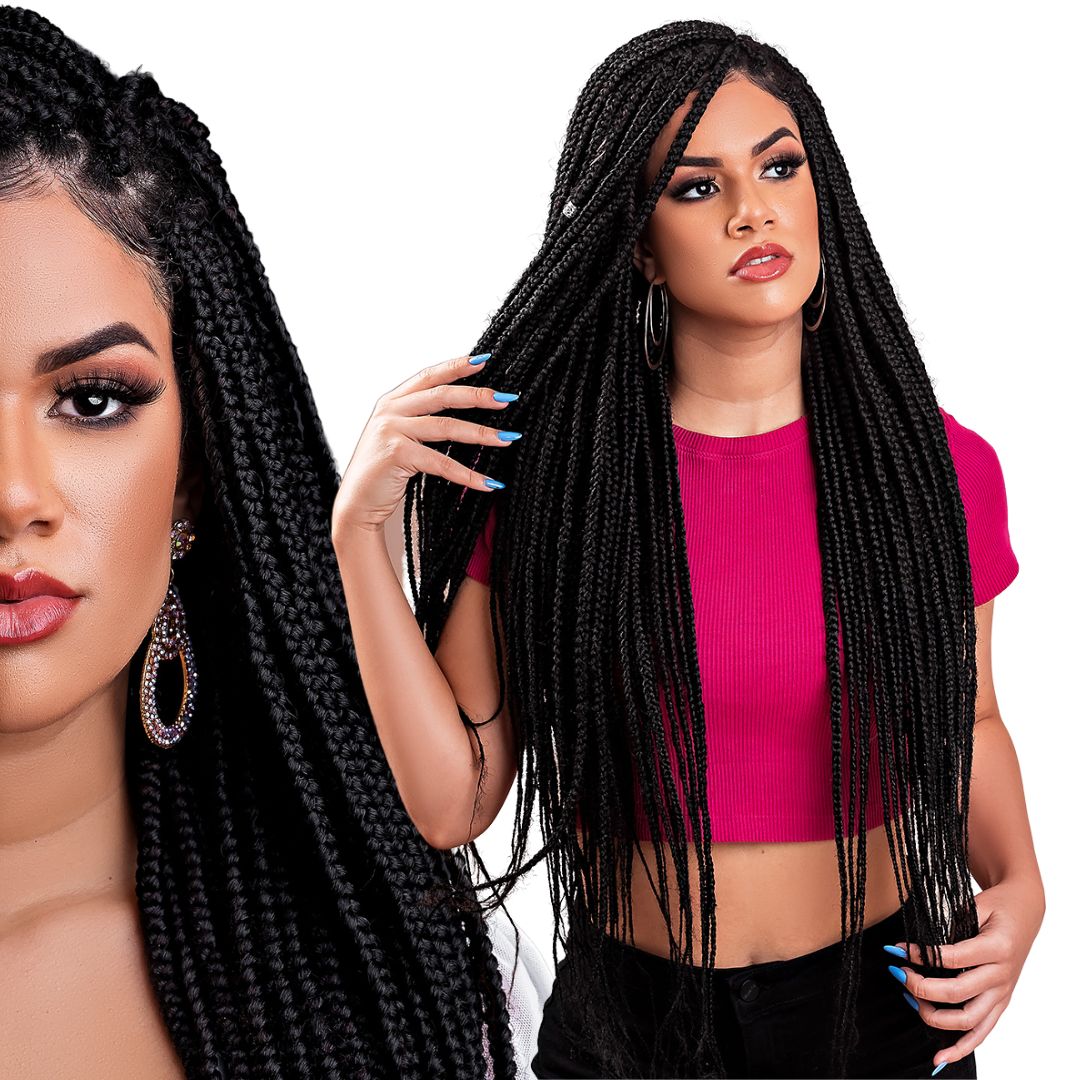 box braids com jumbo