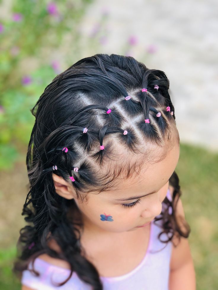 penteados para cabelo crespo com liguinhas