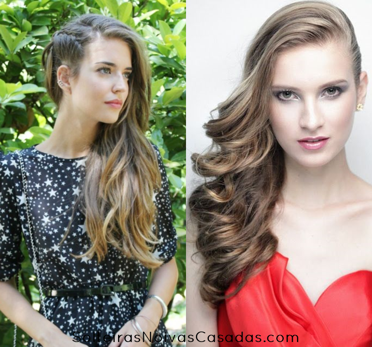 penteado lateral para casamento