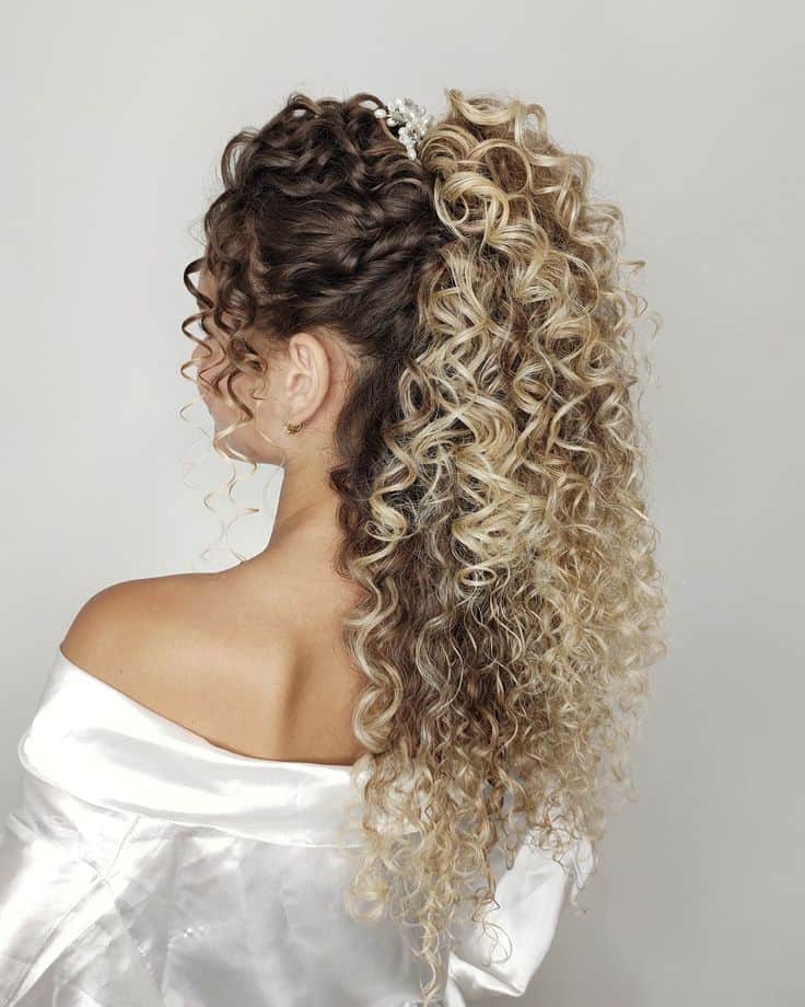penteados fáceis cabelo cacheado
