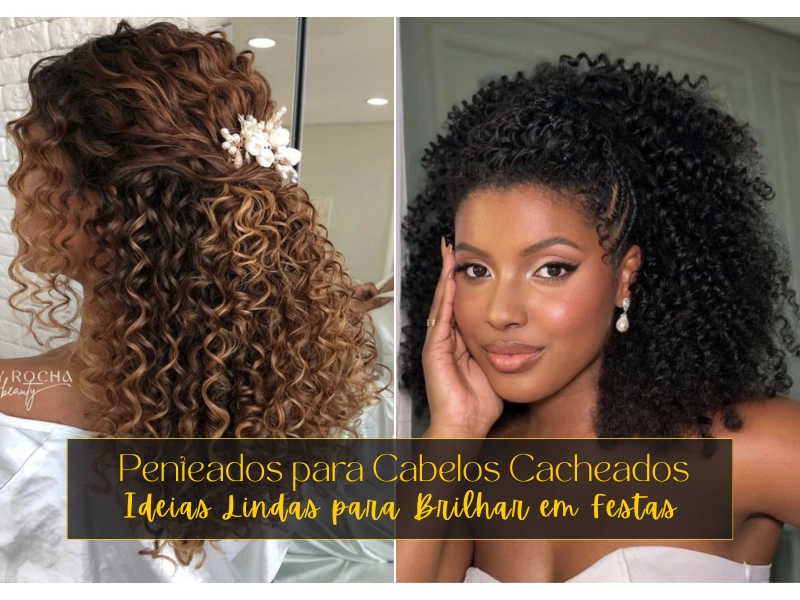 penteados para cabelo cacheado dia a dia