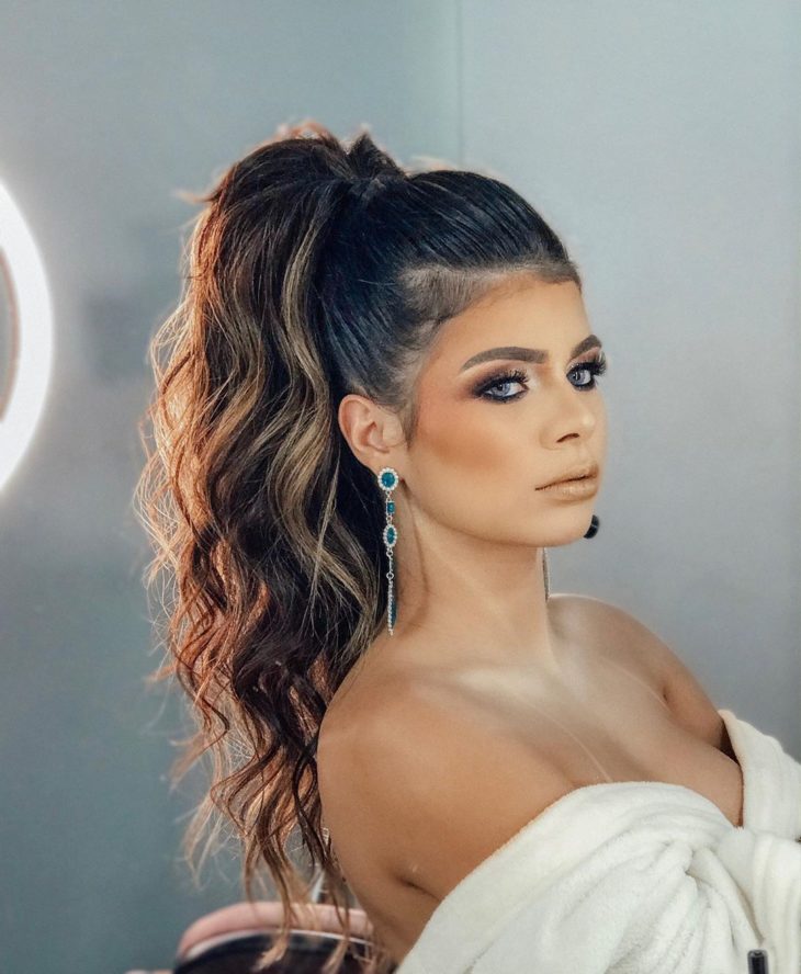 penteado formatura simples