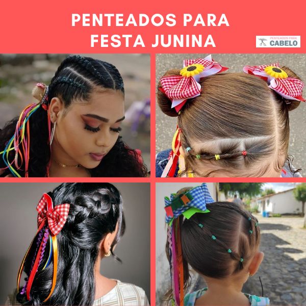 penteados juninos modernos