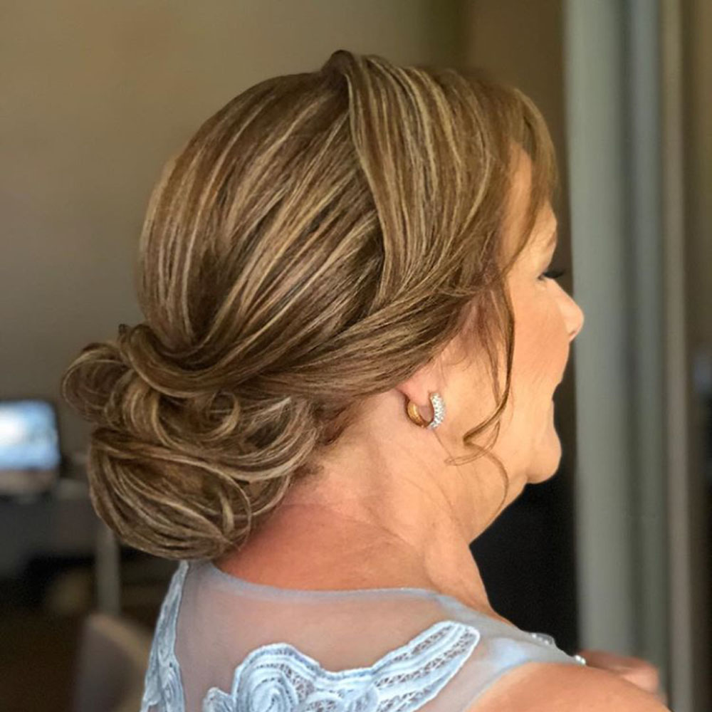 penteado mãe da noiva casamento noite