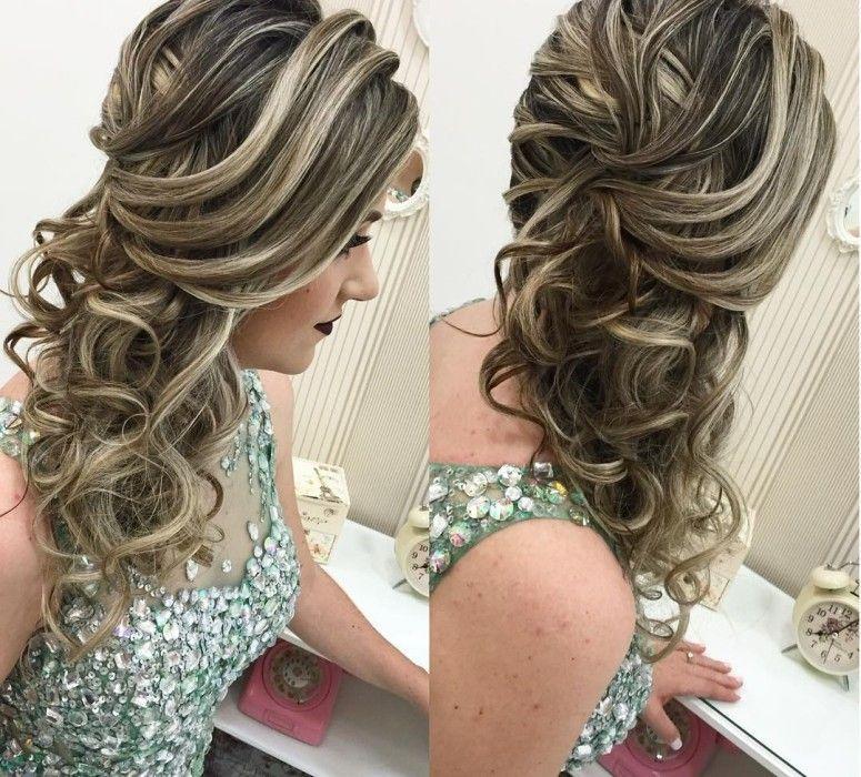 penteado mãe da noiva casamento noite