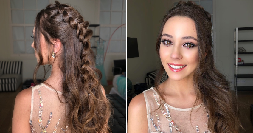 penteados para madrinha de 15 anos
