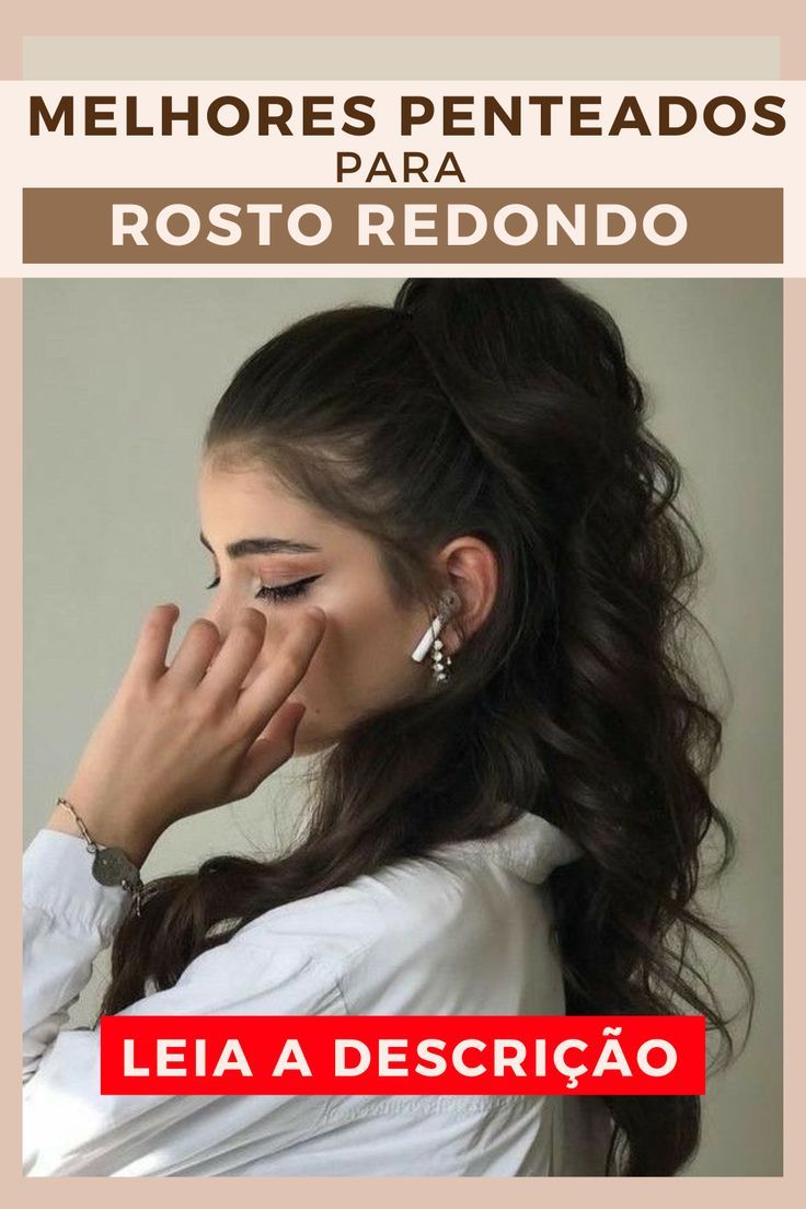 como alongar rosto redondo com cabelo