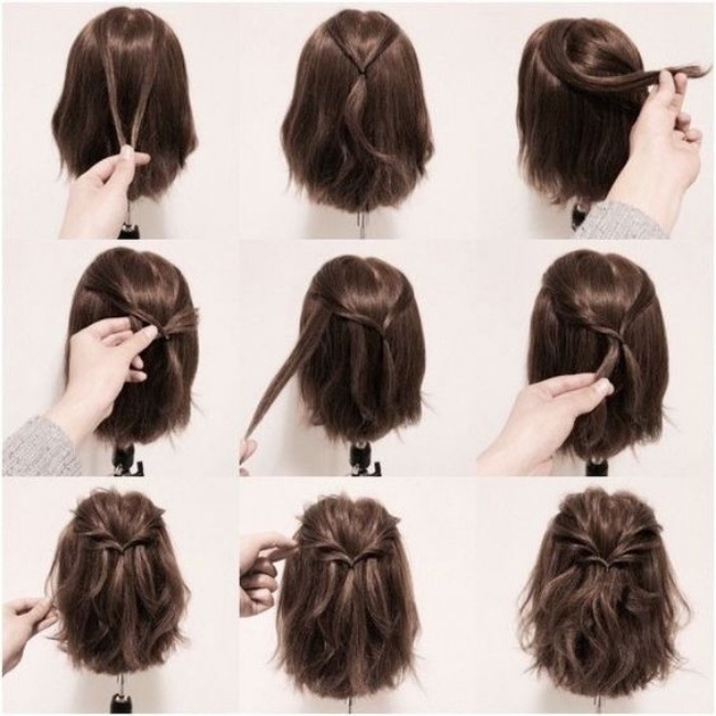 penteados soltos cabelo curto liso