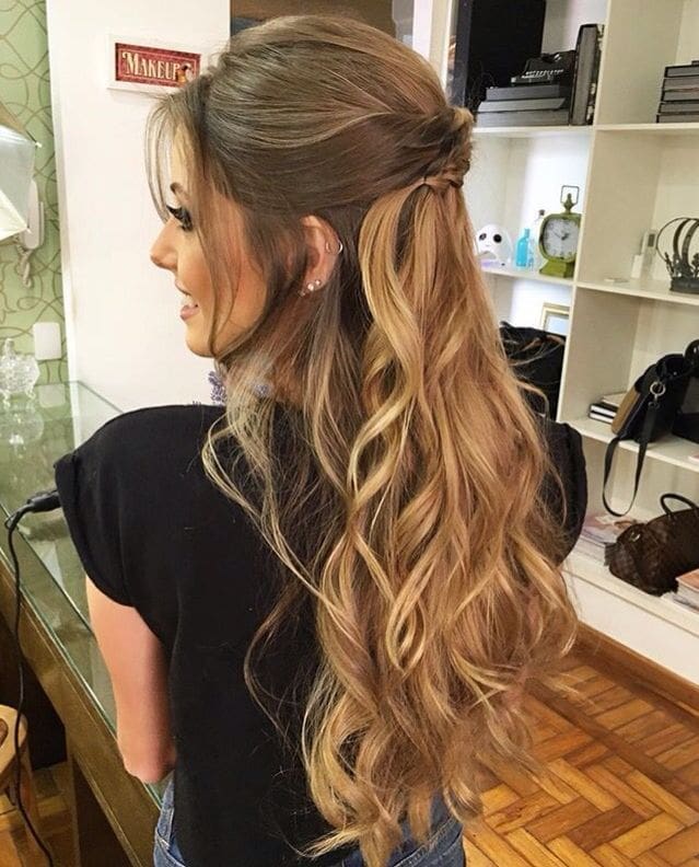 penteados com trança cabelo liso