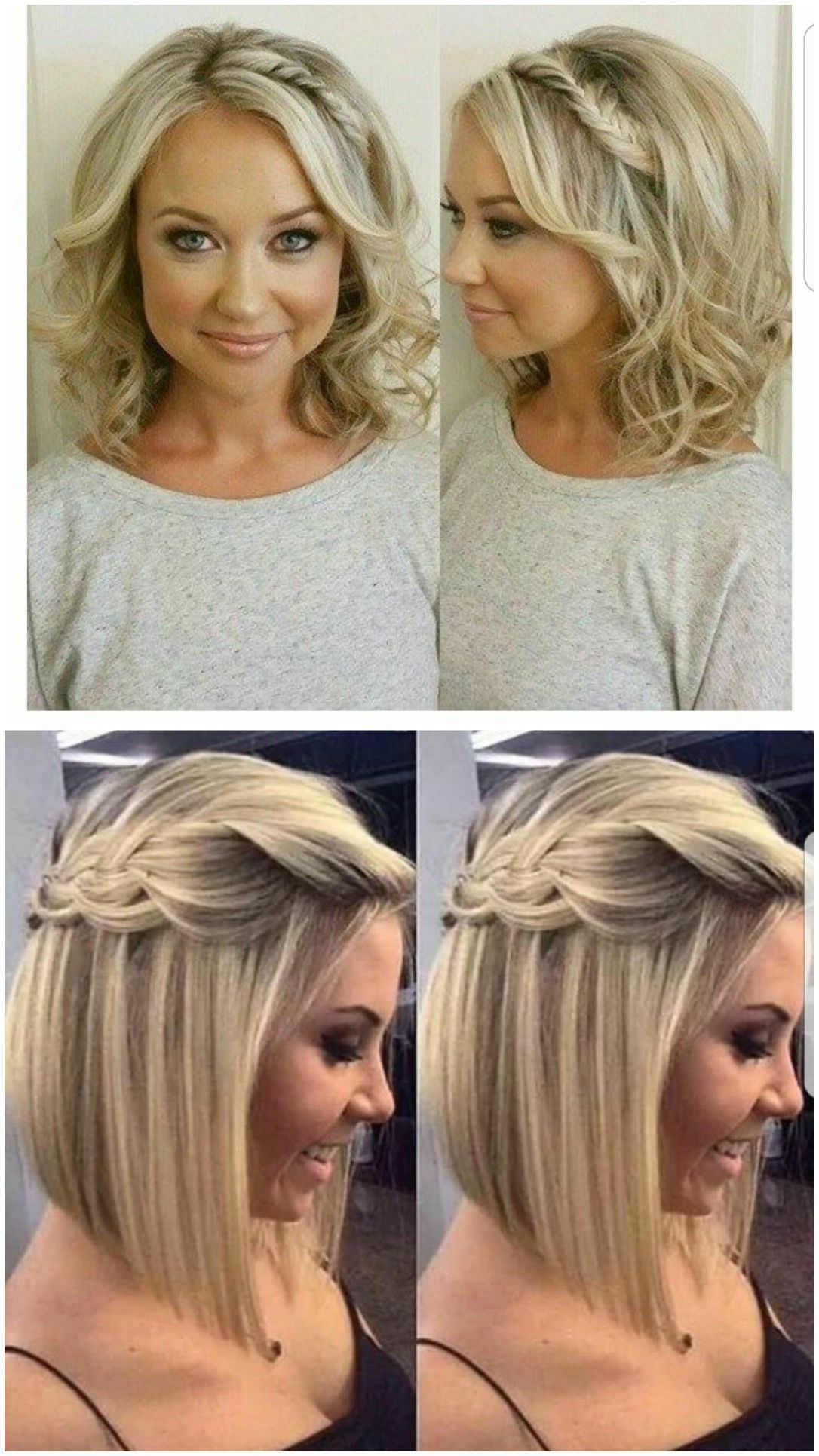 penteados para cabelo liso e curto para festa