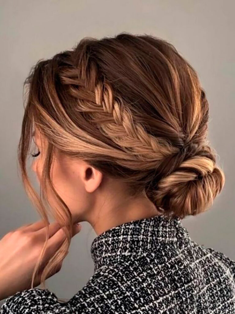 penteados para cabelo liso e curto para festa