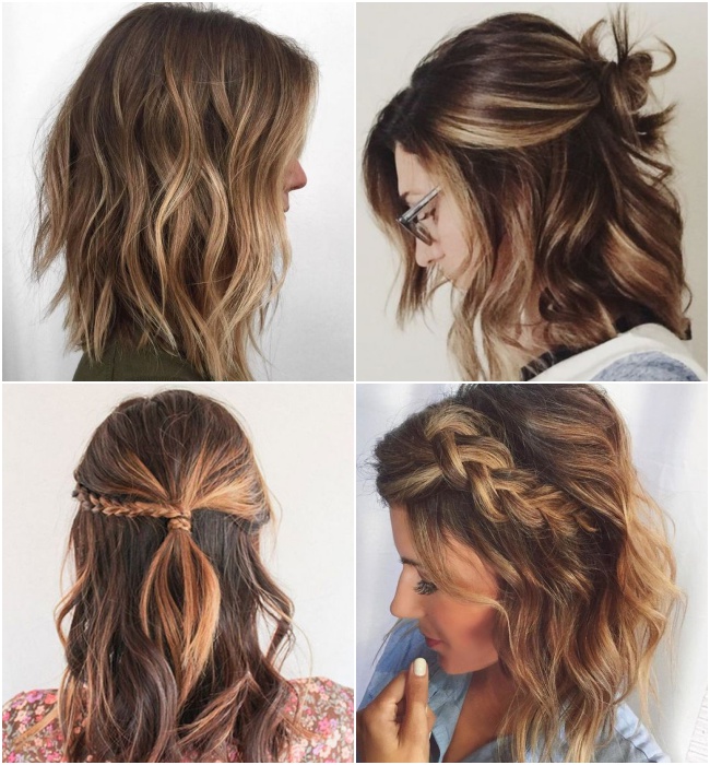 penteados que emagrecem o rosto cabelo médio