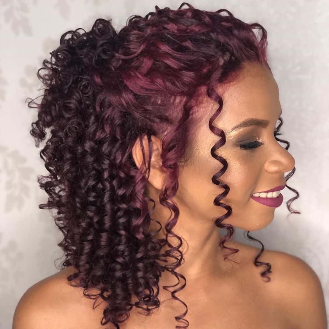 penteados para cabelo cacheado curto dia a dia