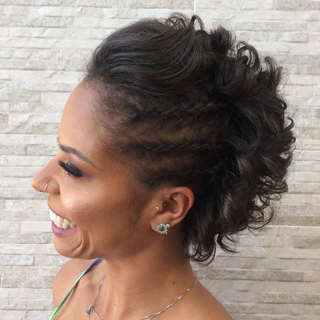 penteados para cabelo cacheado curto e crespo