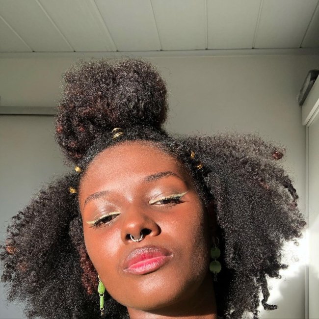 penteados para cabelo cacheado curto dia a dia