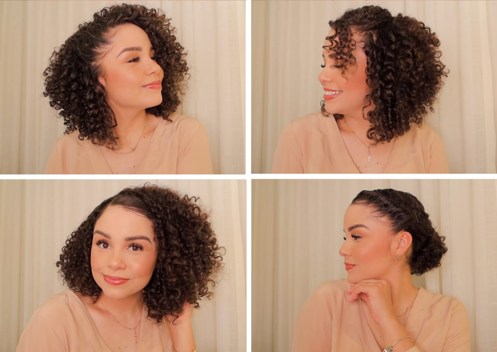 penteados para festa cabelo cacheado curto e crespo