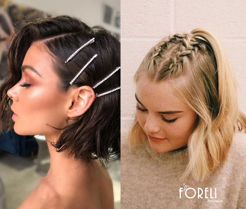 penteados rápidos para cabelo curto