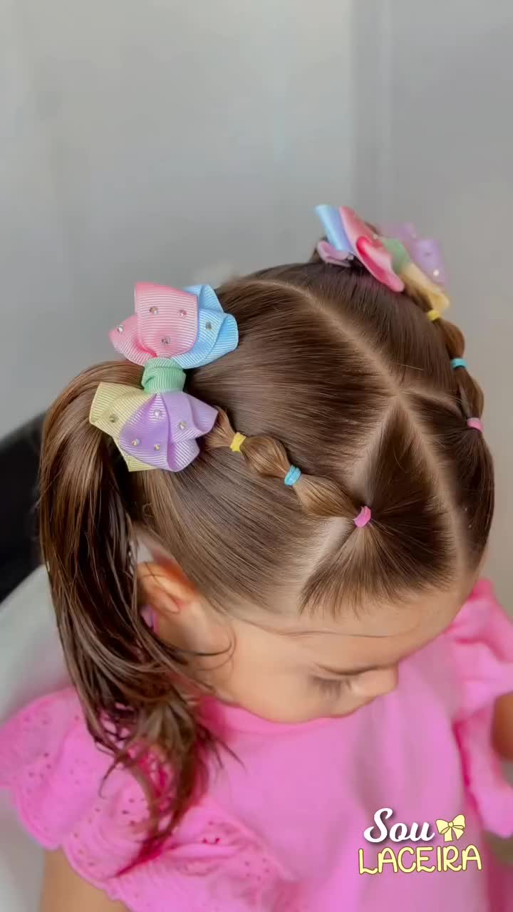 penteados para escola infantil