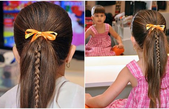penteados para escola infantil