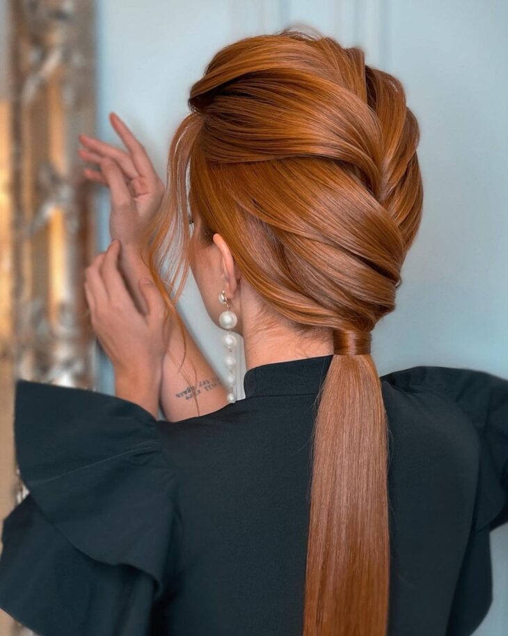 penteados com volume cabelo liso