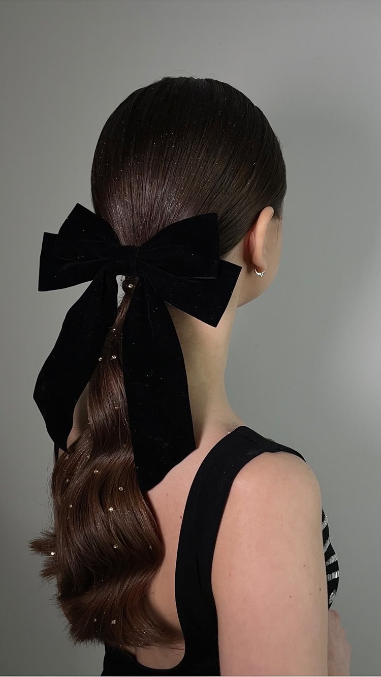 penteados com liguinhas para cabelo liso longo