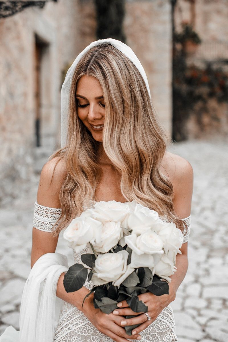acessórios para cabelo de casamento solto