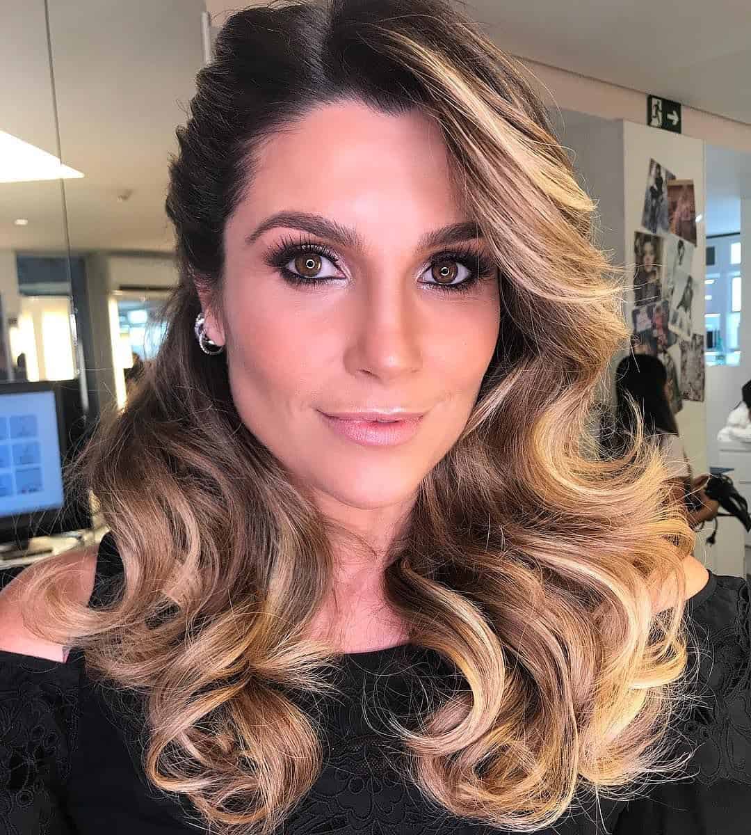 penteados casamento cabelo solto e natural