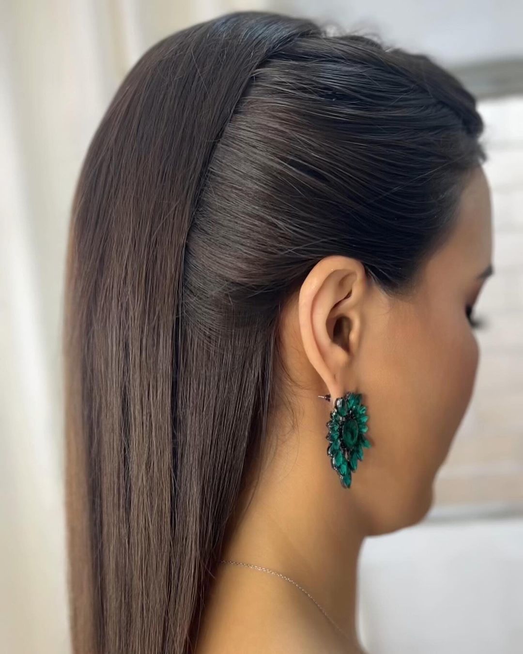 penteados convidados casamento cabelo liso