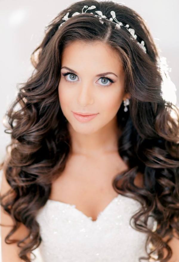 penteados noiva cabelo liso solto