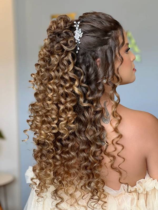 como fazer penteado cabelo liso solto casamento