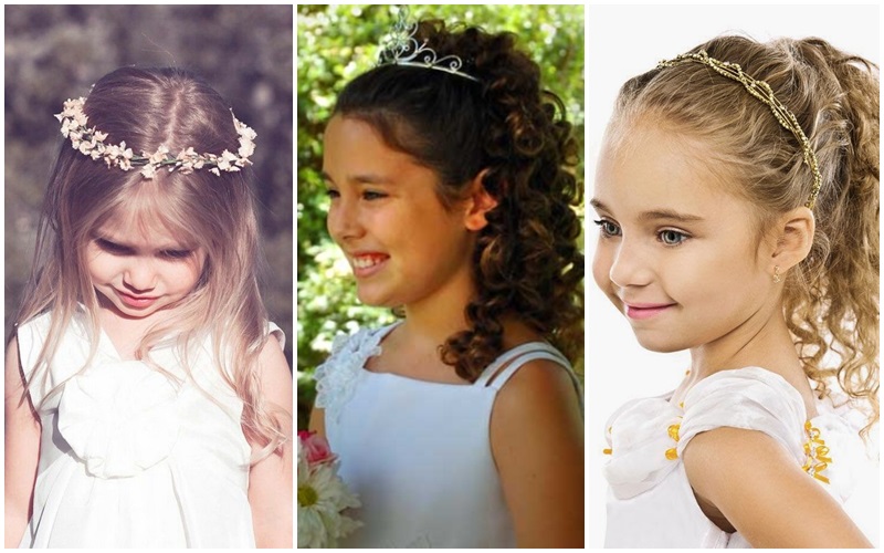 penteado para daminha cabelo curto