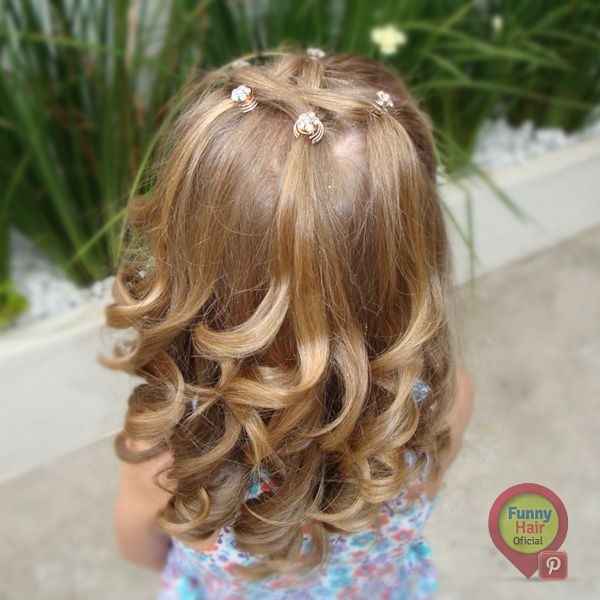 penteado de daminha com trança