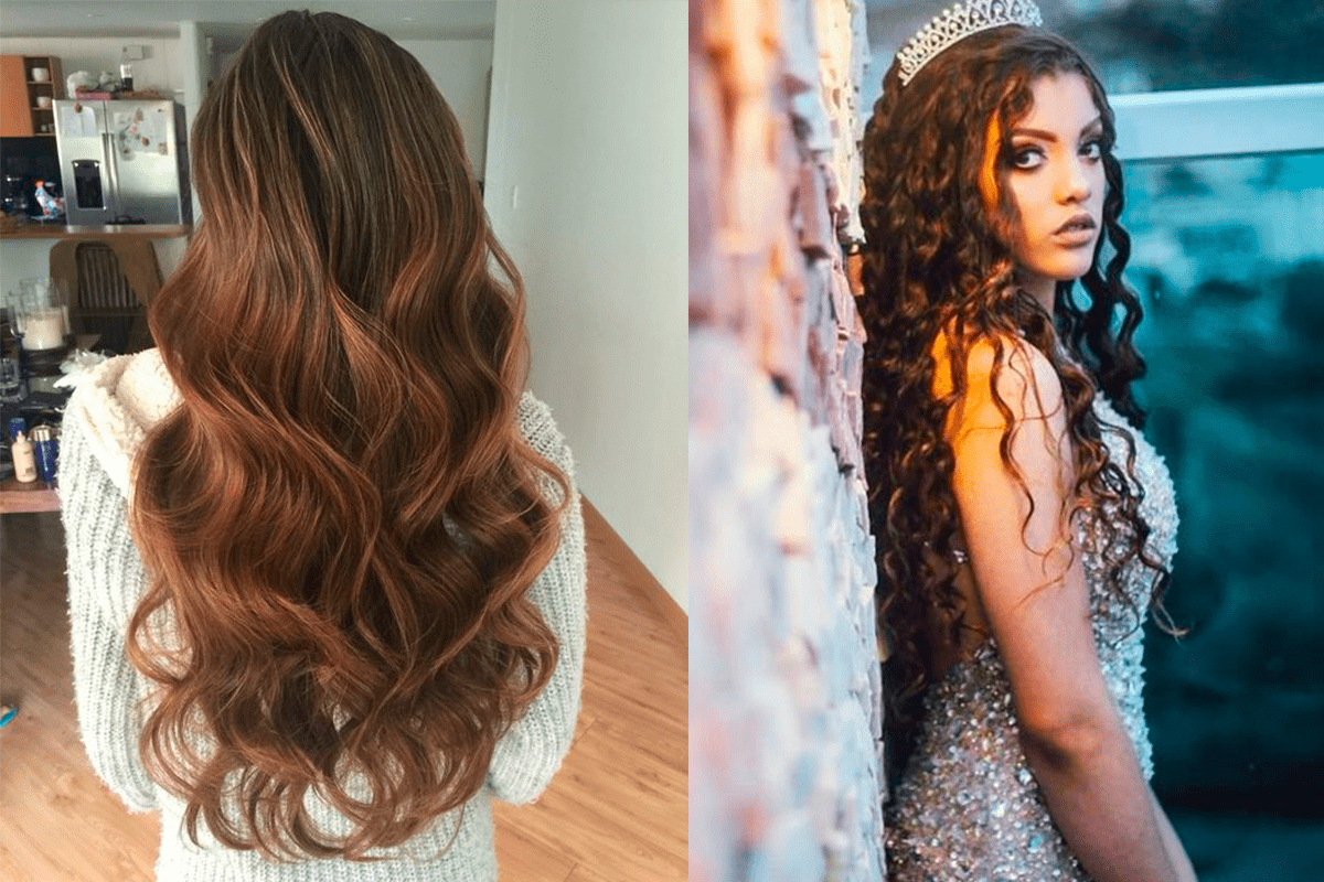penteados debutante cabelo cacheado