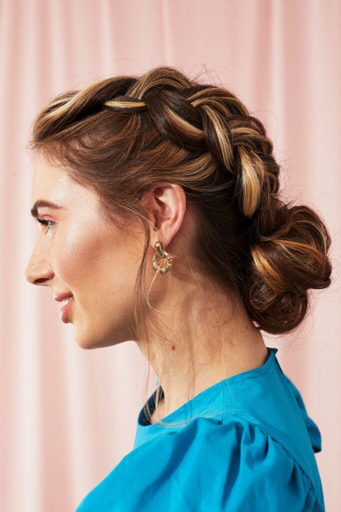tranças em cabelo médio para eventos