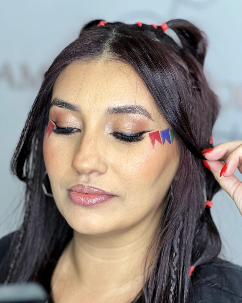 ideias de penteado festa junina 2026