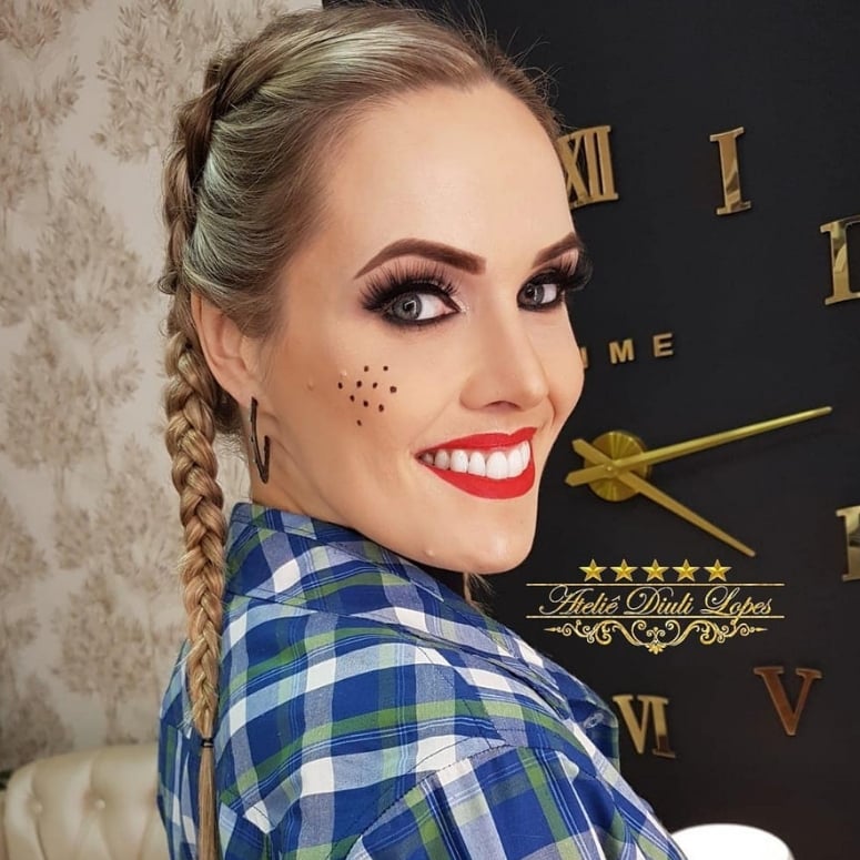 tranças para festa junina cabelo liso