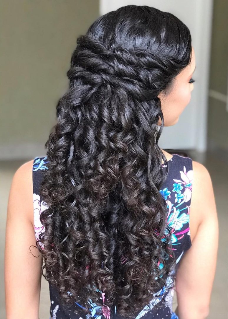 acessórios para cabelo cacheado formatura