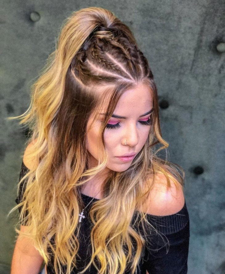 penteados formatura cabelo solto com ondas