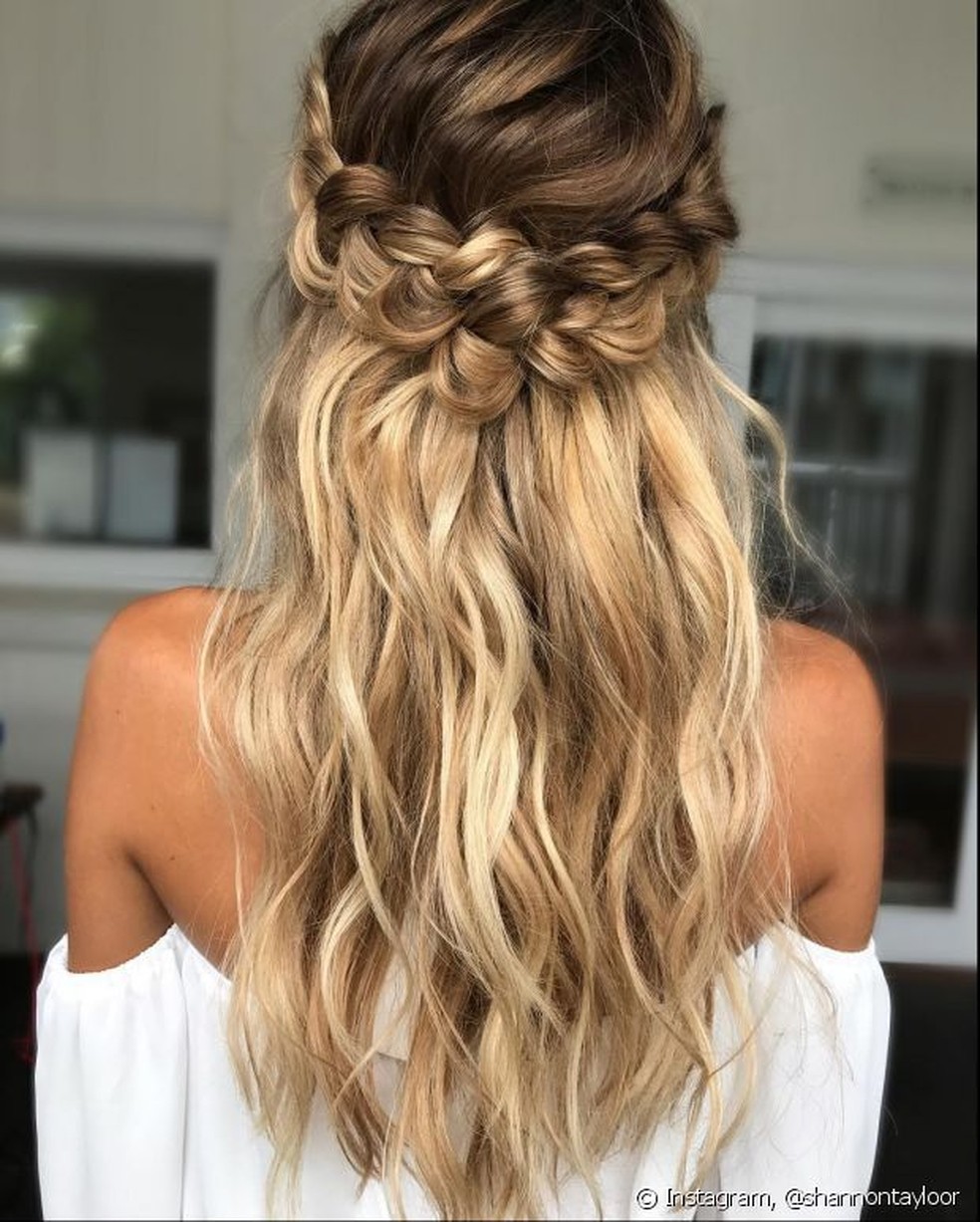 penteado semi preso formatura 2026