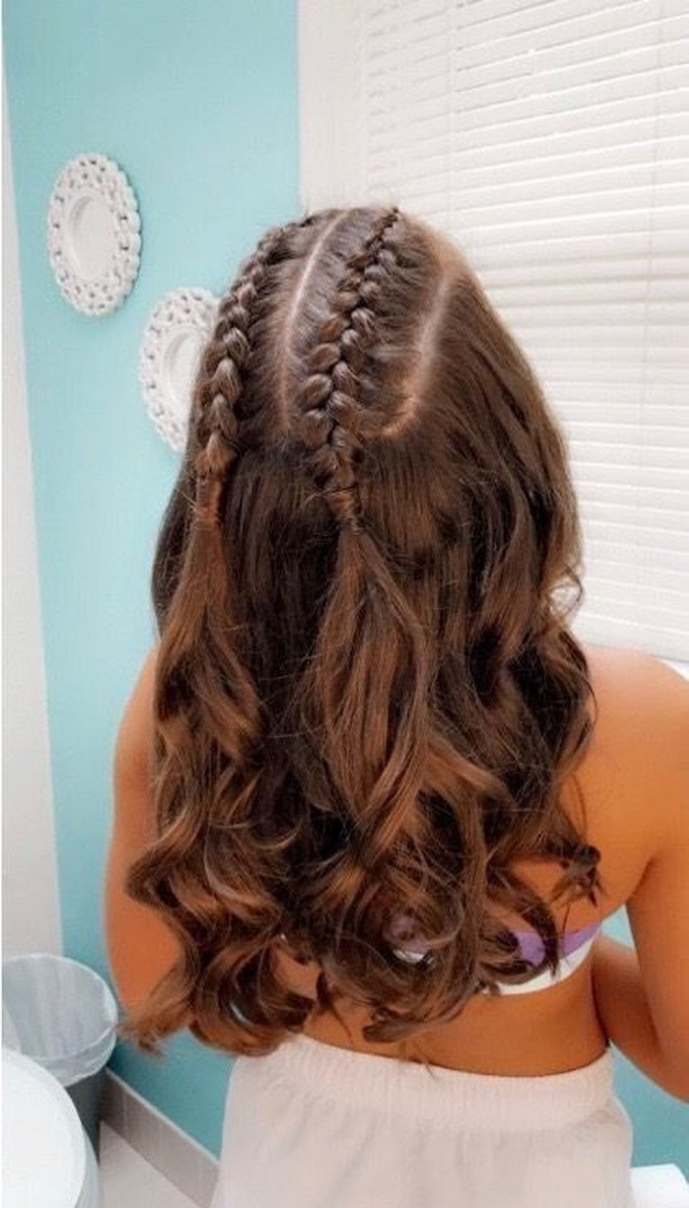 penteados para cabelo liso escola tarde